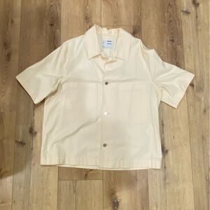 Men's Cream Short Sleeve Shirt